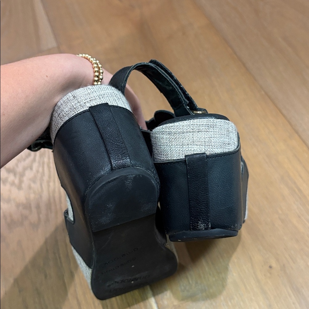 Antelope Black and Gray Wedges - Picture 6 of 6